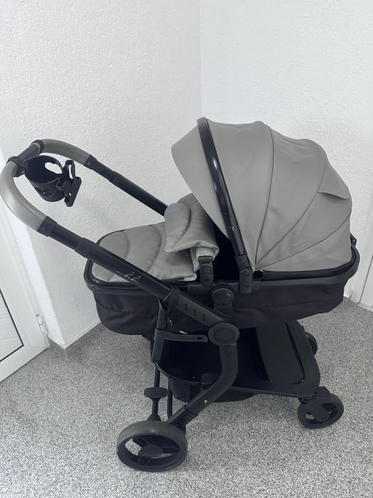 Бебешка количка Bubu 2 в 1 сива
