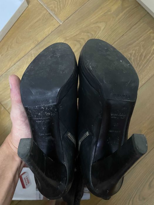 Cizme piele Miu Miu