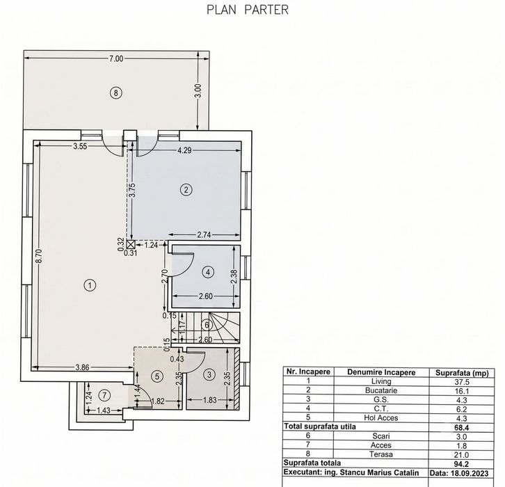Casa 4 camere 140mp | 0 comision | Tunari | Pompa Caldura | Panouri