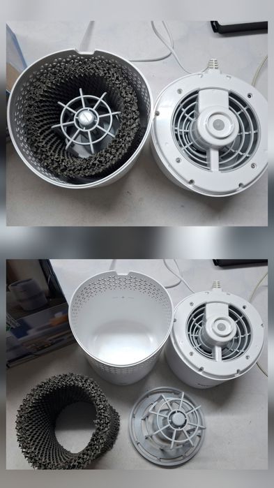 Овлажнител за въздух Philips, Серия 2000 HU2510/10, Технология NanoCloud, Воден резервоар 2 литра, Съвместим филтър FY1190/30, Бял