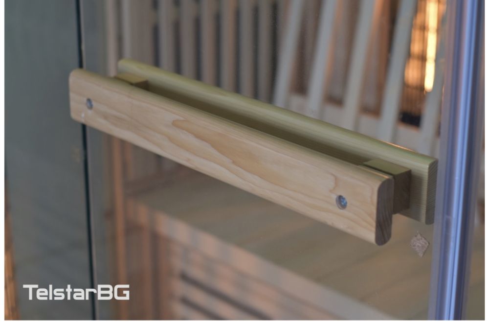 Двуместна инфрачервена сауна с голяма стъклена витрина TS-5002D-2 NEW