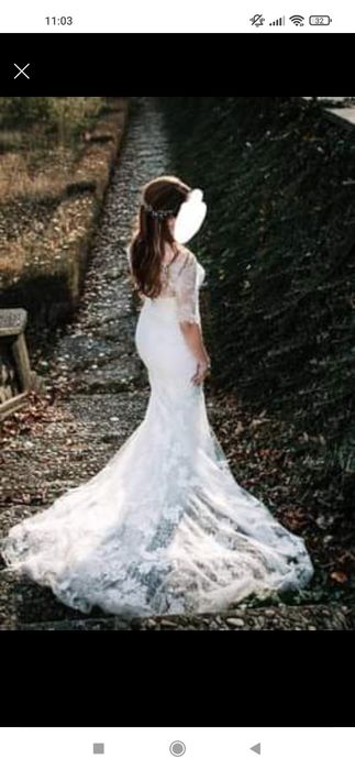 Vand rochie de mireasa Enzoani Beautiful mărime 36-38 ajustabil