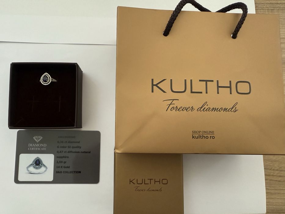 Inel Deosebit KULTHO-Diamante & Safir