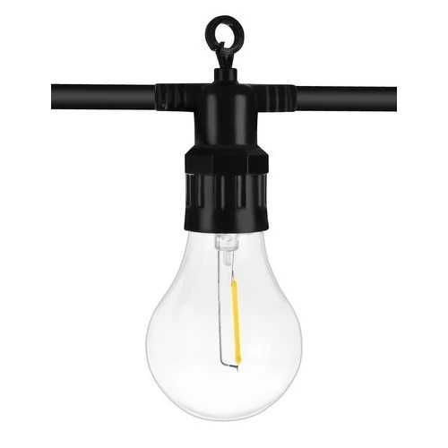 Градински гирлянд с 10 LED крушки Топло Бяла светлина