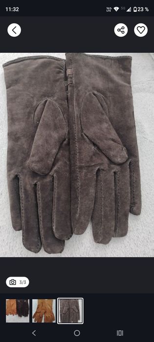 Mănuși dama din piele. 2 perechi