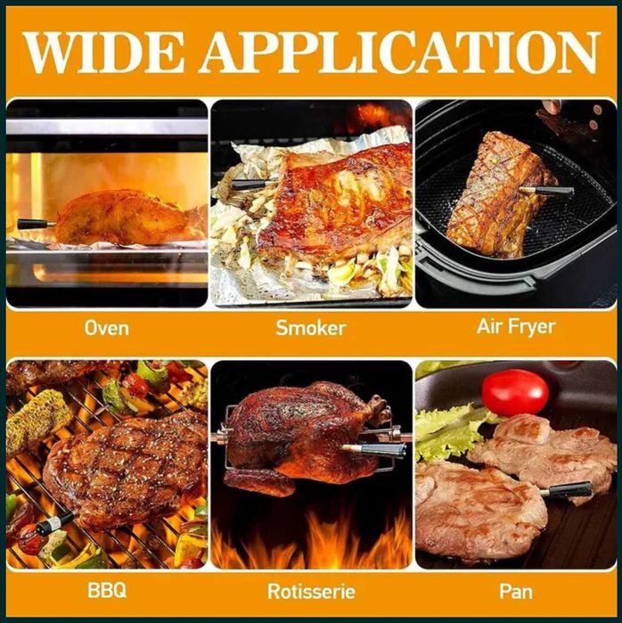 термометри 2бр за месо - wireless, smart, IP67