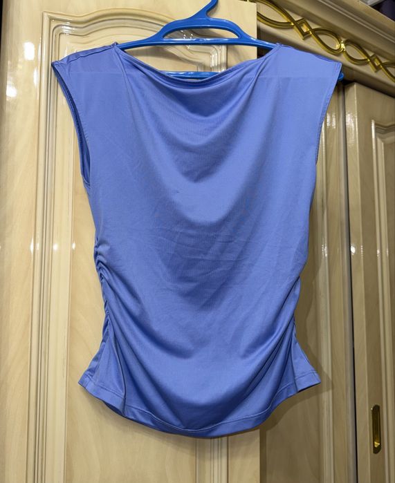 H&M голубой топ/майка