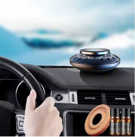 Соларен ароматизатор за кола + 2бр Етерични масла