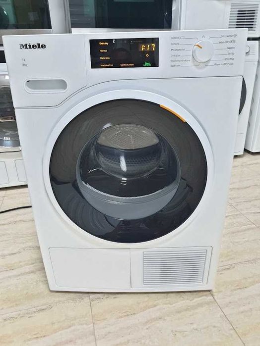 UK - Wi-Fi - Miele T1 Series Black & White Сушилня с Термопомпа Миеле 12м Гаранция