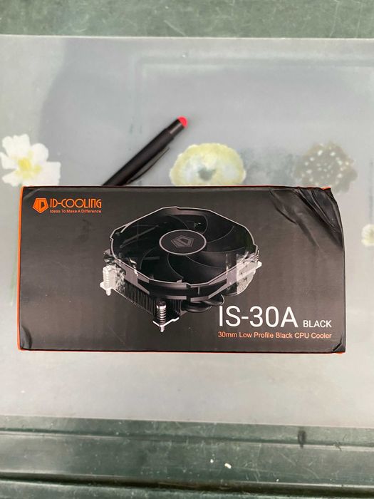 Чисто нов нископрофилен охладител ID-COOLING IS-30A Black (AMD AM4/AM5) - Продавам / Заменям за Intel