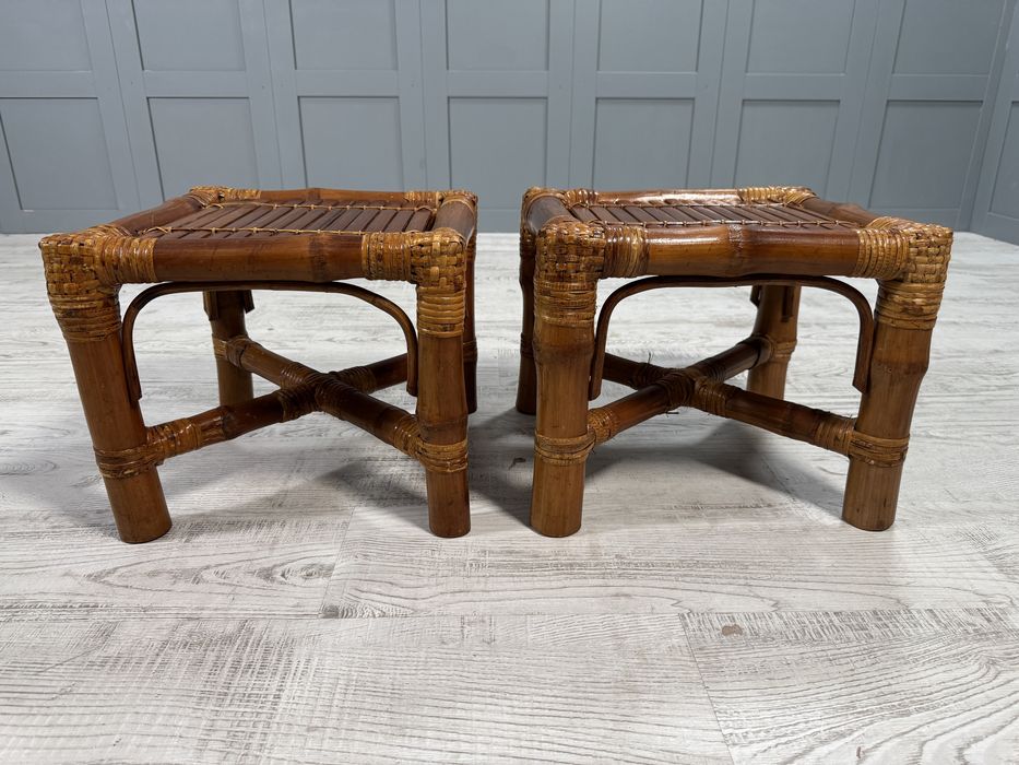 Комплект помощни бамбукови масички Д909