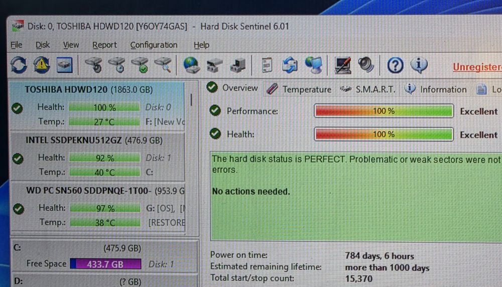 2TB HDD hard disk Toshiva P300