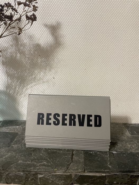 Таблички для столов  Reserved