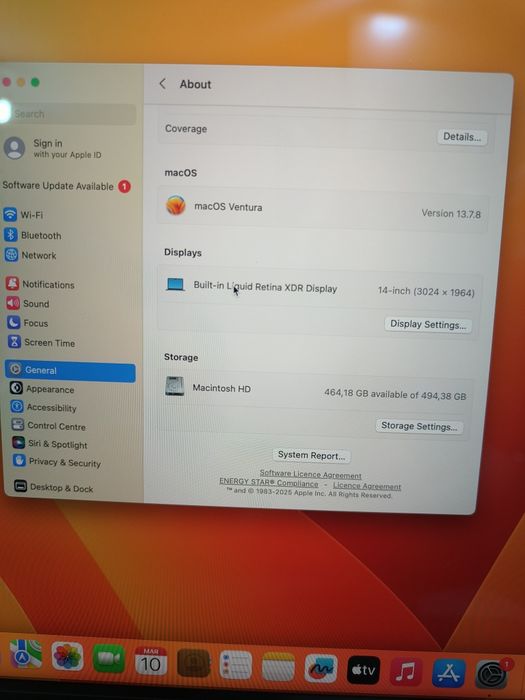 Macbook Pro 14" M3 512gb 2023