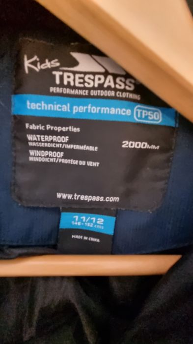 Зимно детско яке Trespass 11-12 години