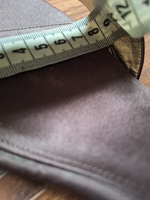 Sandale maro cu funde si strasuri Nina USA