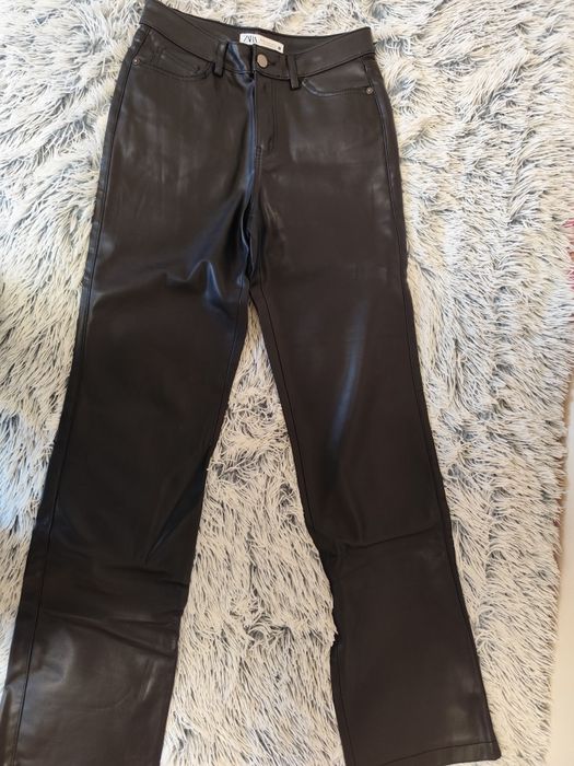 Кожен панталон ZARA