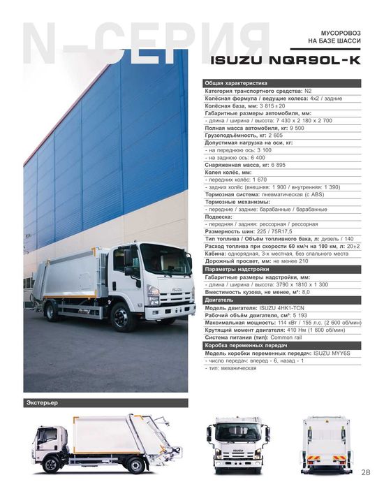 ISUZU NQR90L-K Musorovoz