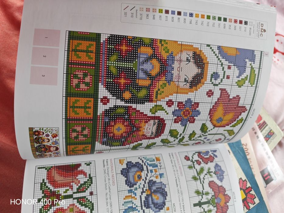 Carte de brodat fete de masa