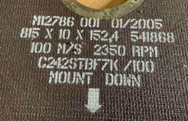 Scule  pt lemn disc diam mari  815x10x152,4  mm , slaifuri ,strung