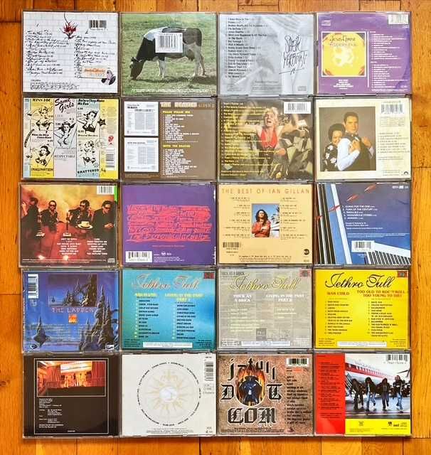 Lot CD rusesti rock&pop: Pink Floyd, Zappa, Jethro Tull, Maiden, Smokie, Wakeman, De Lucia