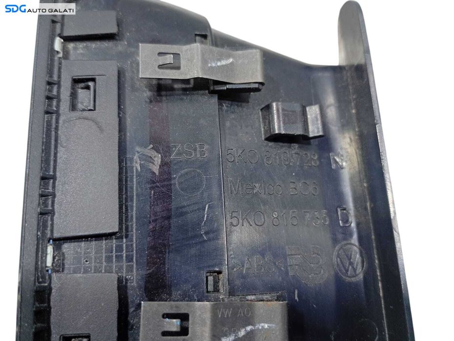Grila Grile Ventilatie Aerisire Centrala Volkswagen Golf 6 2008 - 2013 Cod 5K0815735D 5K0815736D [L6234]