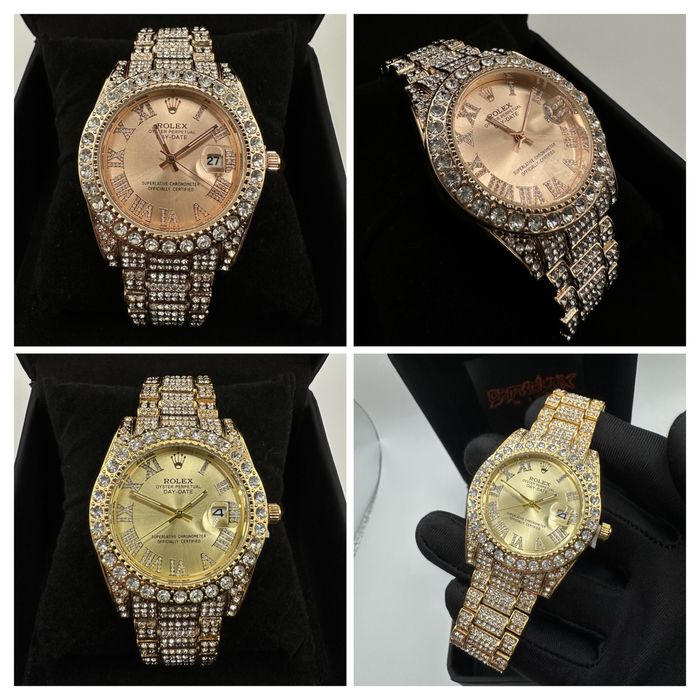 Rolex Datejust 40mm Мойсанит Диаманти Римски Циферблат Различни Модели