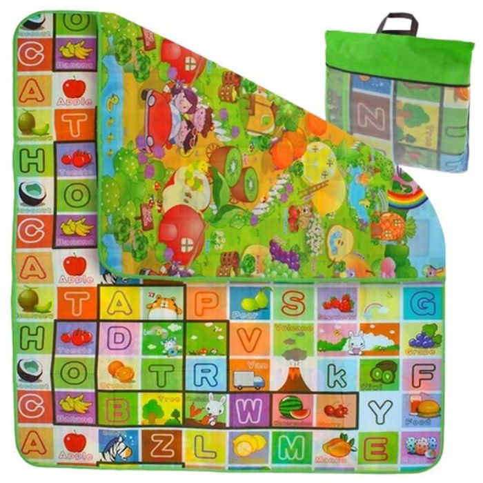 Двулицево детско килимче, Топлоизолиращо. 120х180 см и дебелина 0.5 см