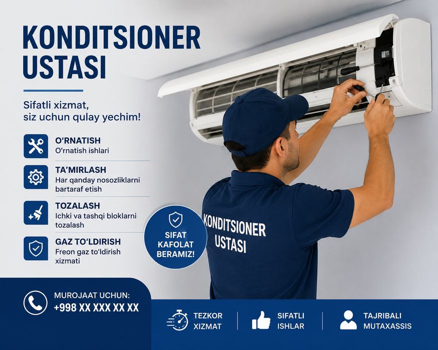 Установка  кондиционеров ( konditsioner)