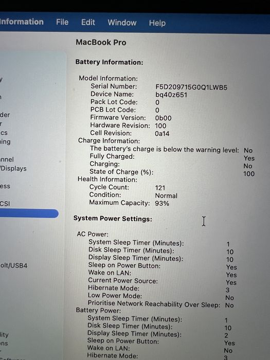 Macbook 16 M1 pro 2021