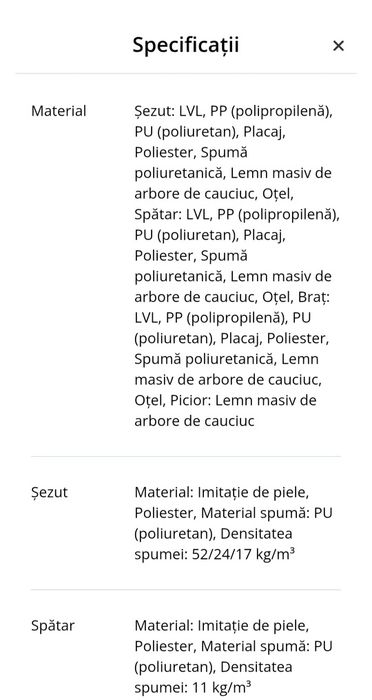 Colțar imitație piele negru