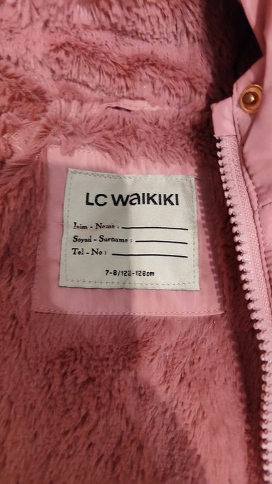 Теплая  куртка длинная для девочек размер 122