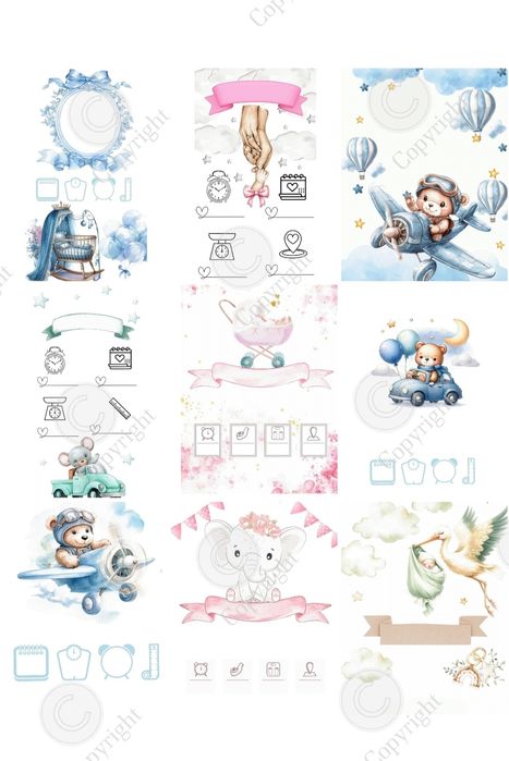 Бебешка визитка в рамка