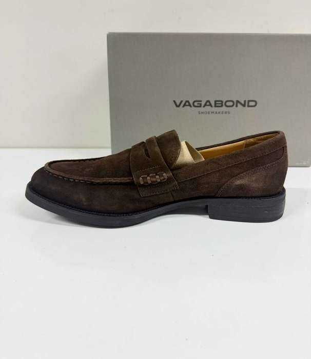 VAGABOND Alex Suede Brown Penny Loafers (Нови) – Размер 42 (26.5 см стелка)