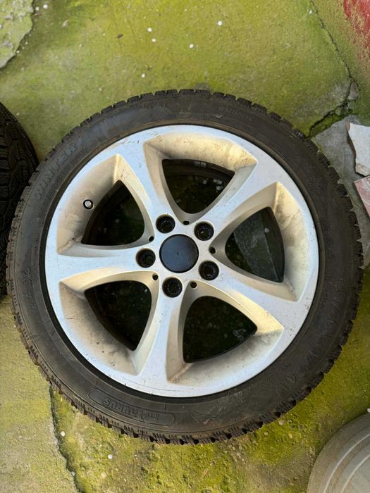 Set jante aliaj + anvelope iarnă 225/45 R17 5x120 – stare foarte bună