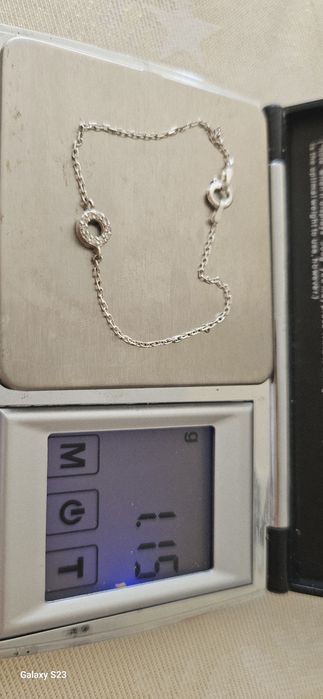 Сребърна гривна 17мм проба 925