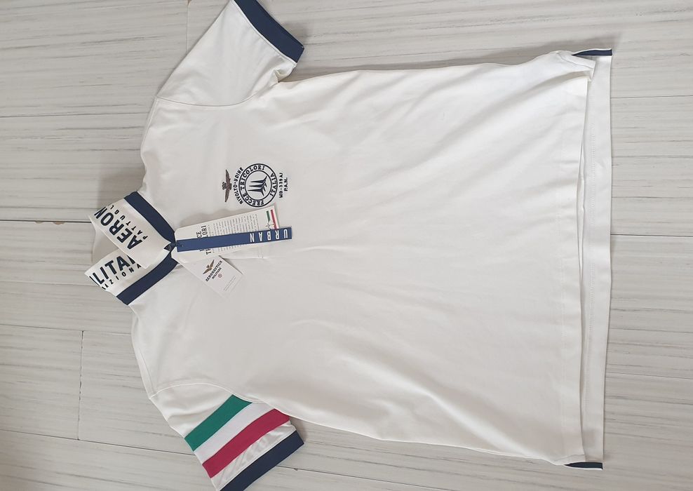 Aeronautica Militare Pique Cotton XL - 2XL НОВО ОРИГИНАЛ Мъжка Тениска