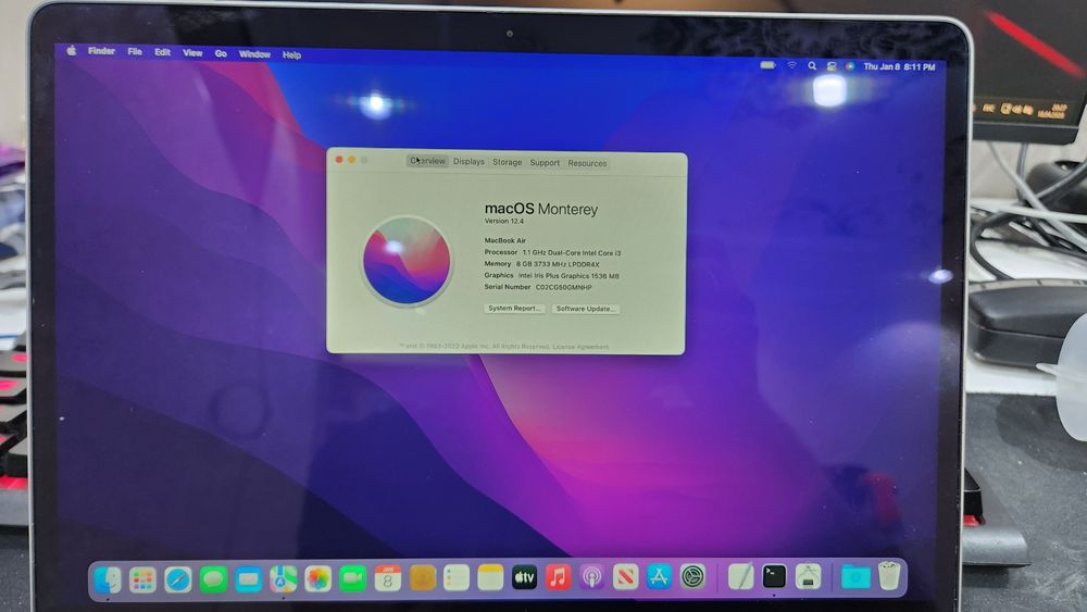 Macbook Air  i3 8/256