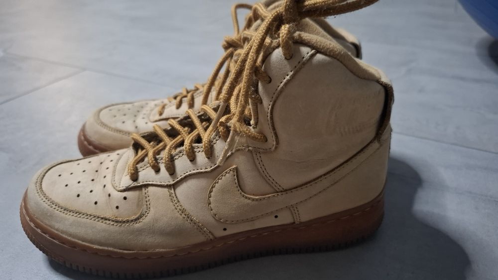 Оригинални Nike Air Force 1 High Flax/Wheat