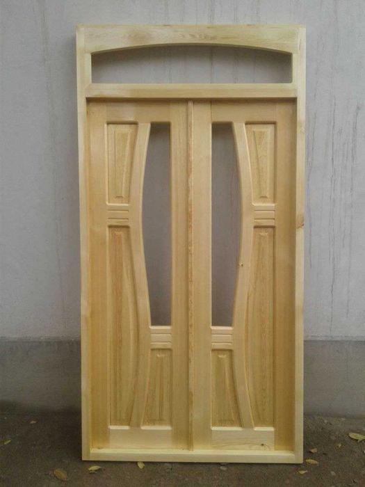 Новые окна и двери из дерева (сосны) Eshik va derazalar Akfa stilida