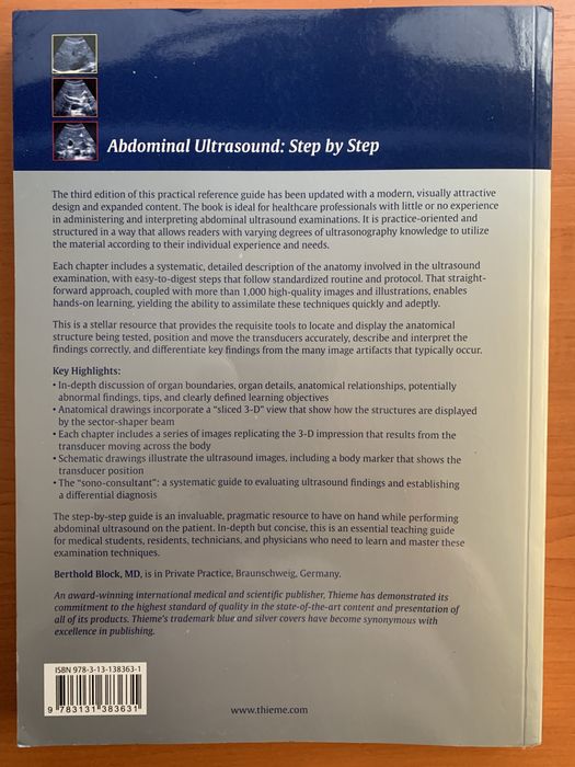 Abdominal Ultrasound: step by step книга Коремен Ултразвук Thieme