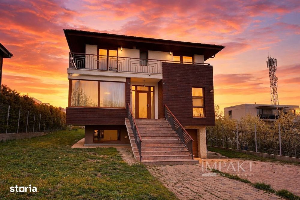 Vilă modernă 230 mp, teren generos 1000 mp, garaj, Iris