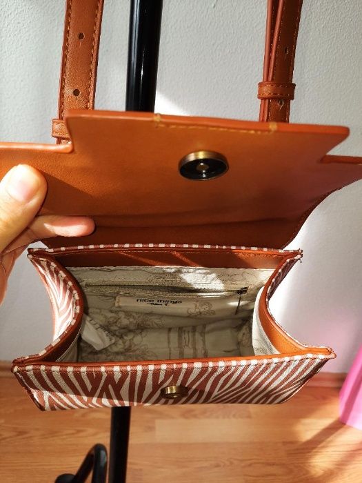 Geanta safari print piele eco de la Nice Things by Paloma S