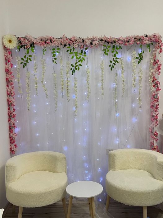 Комплект кресла + маса от мек текстил