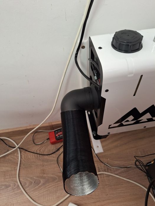 Racord cot 90 grade sirocou, incalzitor, webasto diametru 75mm