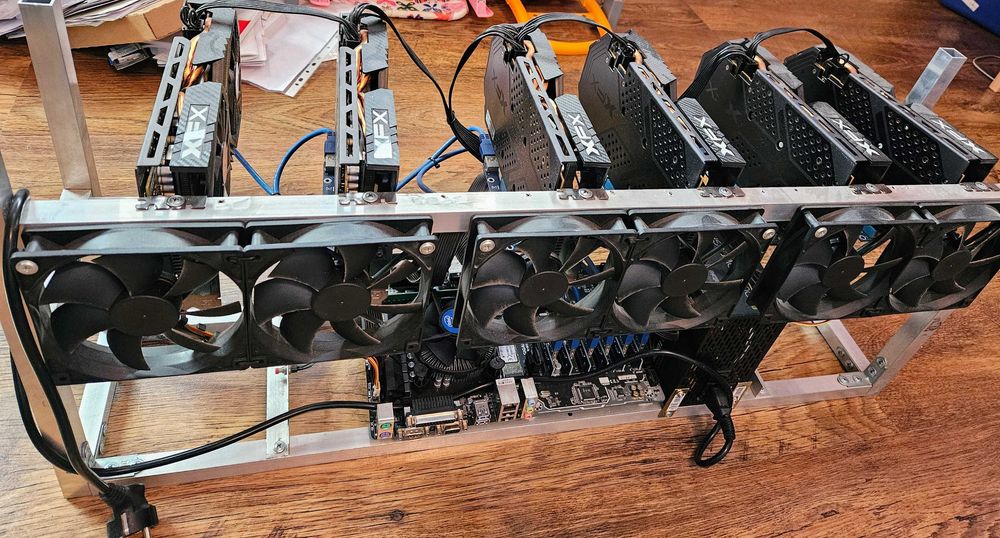  6 Rx580 8GB Mining Rig ETH 