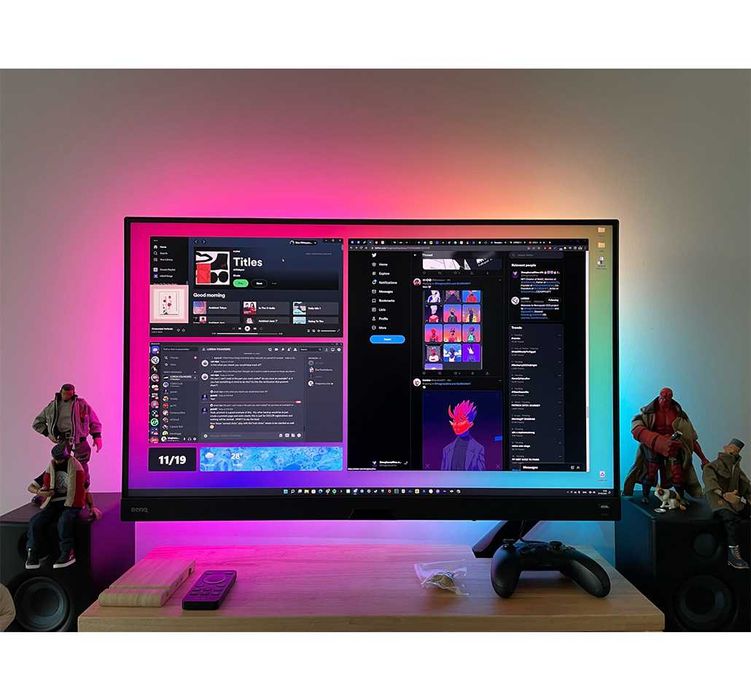 Амбиентно осветление за МОНИТОР - Синхронизираща се LED лента с ЕКРАН