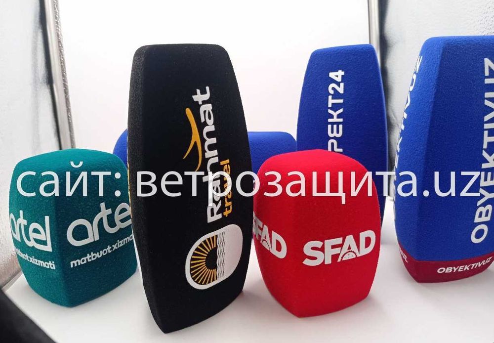 Насадка для микрофона с логотипом