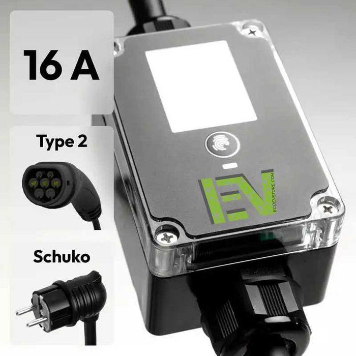 Акция Зарядно устройство за електромобил 7 кВт Eveus тип 1, тип 2, GBT