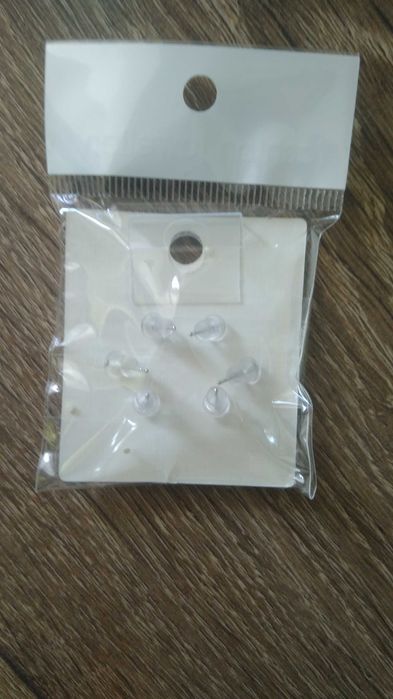 Серьги гвоздики из серебра